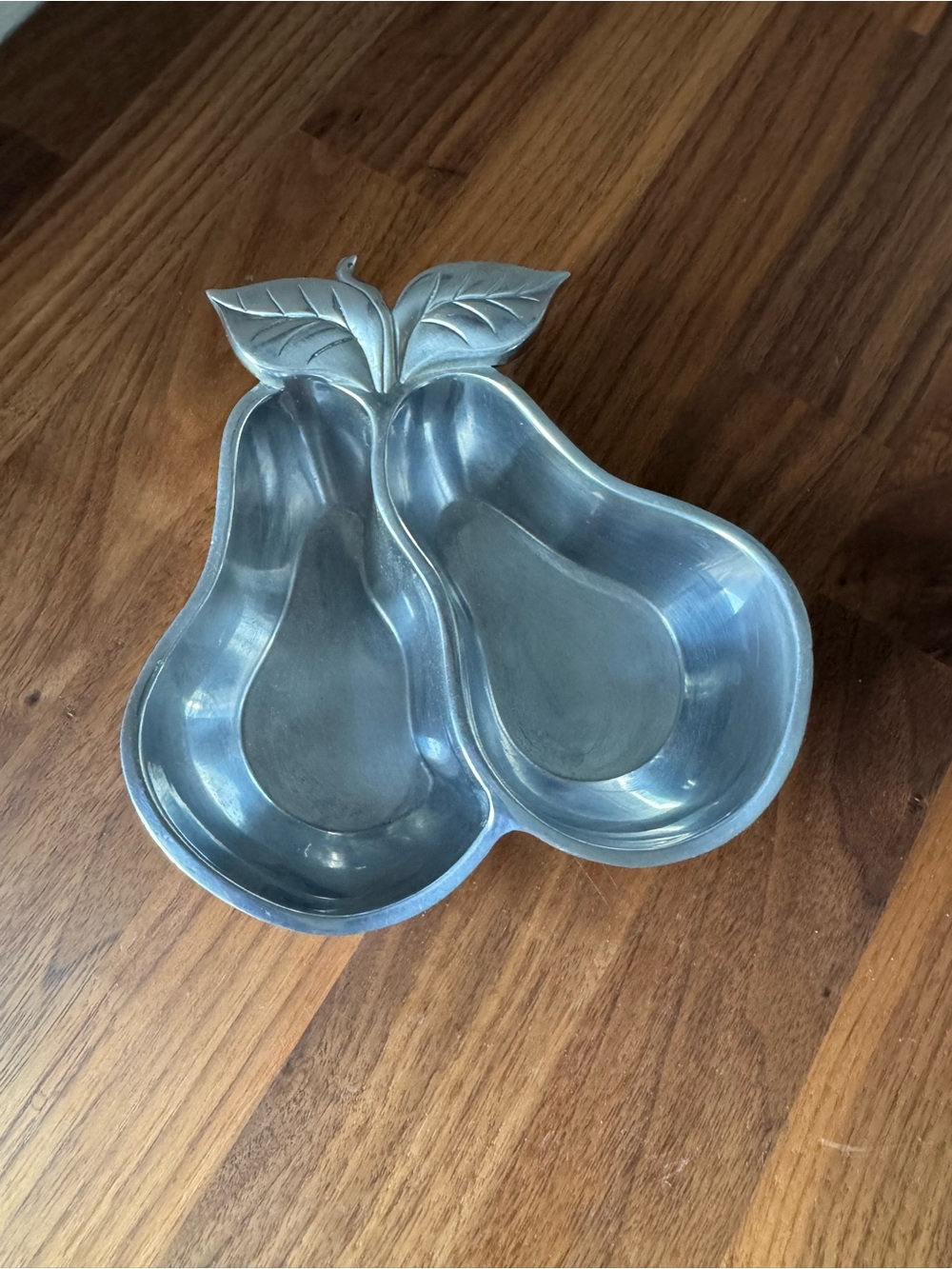 Vintage Lenox  Double Pear Divided Serving Dish Bowl Fruit Motif 6”